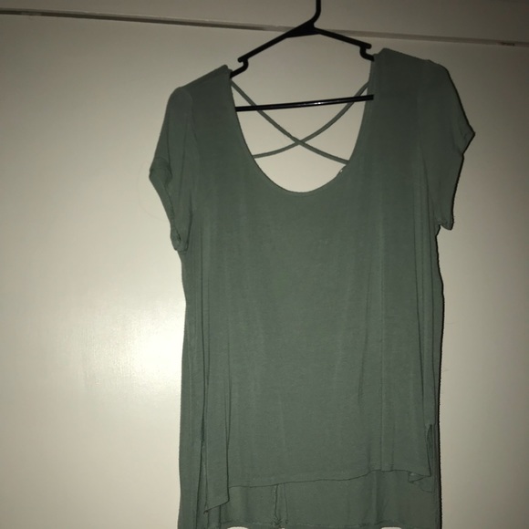 Wet Seal Tops - green dressy t-shirt